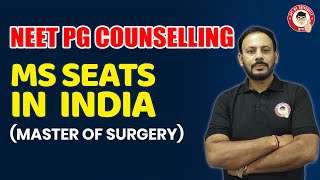 State wise MS Seats in India  Government amp Private Seat Matrix  NEET PG Session 2023 🏥🎓🔥 [upl. by Ajay983]