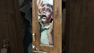 Zombie Ka Kiya Makeup🧟‍♀️🧟 sanjhalikavlog haunted horror minivlog zombie bhootiya [upl. by Snowber]