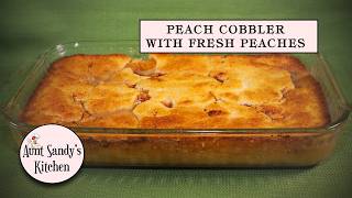 Easy and Delicious Peach Cobbler Recipe for Dessert cobblerrecipe [upl. by Yellah]