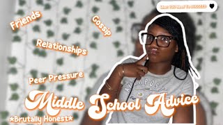 MIDDLE SCHOOL ADVICE ✩  What YOU need SUCCEED ✩  Friends Peer pressure Boys Gossip Etc ✩ [upl. by Dawaj]