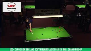 2024 Clubs New Zealand South Island Ladies Pairs 8 Ball Championship [upl. by Ennaxor]