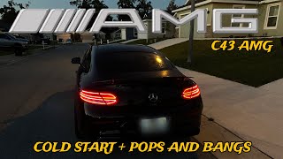 C43 AMG PERFORMANCE EXHAUST COLD START  POPS AND BANGS  CRUISE [upl. by Agna]