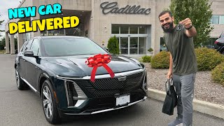 New cadillac 2024 electric car ki delivery lene agae 😍 [upl. by Ariday]