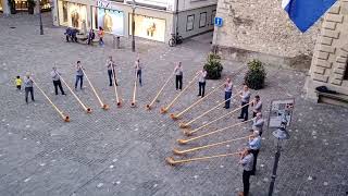 The Swiss Alp Horn  Lucerne city Switzerland [upl. by Ihab]