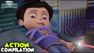 Vir Powers  19  Vir The Robot Boy  Action Compilation  Hindi Cartoons For Kids spot [upl. by Annez]