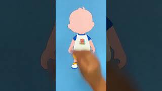 Dressing JJ Crafts for Kids cocomelon crafting artandhome diy shorts cartoonsforkids [upl. by Helm480]