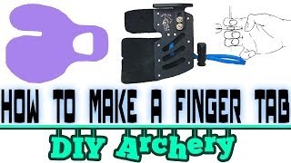 How to make DIY archery accessories  the finger tab [upl. by Avirt870]