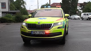 Pardubice Region EMS doctor car  light setup  RLP ZZS Pardubického kraje CZ  52022 [upl. by Nikoletta]