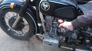 Dnepr11 12v 650cc engine with upgraded oil system for sale [upl. by Raleigh600]