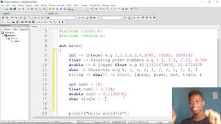 Variables in C  Data Types  Format Specifiers  Printf  Scanf [upl. by Tray938]