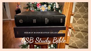 CSB Study Bible  Holman Handcrafted Series [upl. by Adne557]