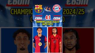 Barcelona🔵 vs Bayern 🔴 41 UCL 2425 Matchday 3  barcelona bayern ucl football shorts [upl. by Manda]