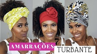 7 AMARRAÇÕES FÁCEIS COM TURBANTE  POR KAMILA TCHARA [upl. by Sonitnatsnoc]