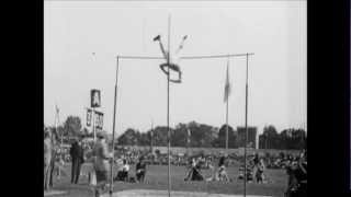 Vintage Pole Vault Highlights  Paris 1924 Olympics [upl. by Ahsyia]