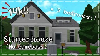 14k Starter house no gamepass  Roblox Bloxburg [upl. by Rovelli]