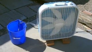 Homemade Evaporative Air Cooler  Simple quotBox Fanquot Conversion  EASY Instructions [upl. by Hadik336]