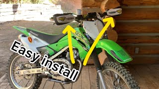 How to install wraparound guards onto a KLX140 or any bike [upl. by Letti]