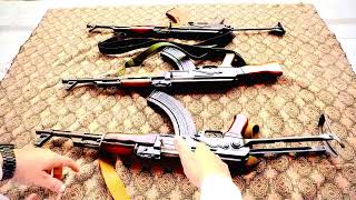 AKM vs Ak 47 double body with fix but stock and with folding but stock [upl. by Alliuqet]