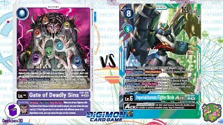 DIGIMON TCG Local match Seven Great Demon Lords Purple vs Imperialdramon Blue  TEA AND COFFEE [upl. by Ferdinand980]