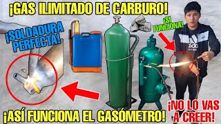 😯¡TENGO GAS ILIMITADO ASÍ FUNCIONA EL GASÓMETRO QUE UTILIZA CARBURO PARA SOLDAR ¡LA MEJOR COMPRA [upl. by Karub71]