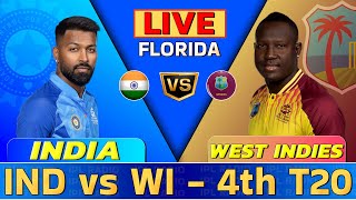 livestream Live Match Today IND vs WI 4th T20 IND vs WI 2023  Live Score amp Commentary [upl. by Oilicec621]