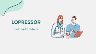 Lopressor metoprolol tartrate  Drug Rx Information [upl. by Dixil]