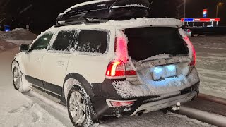 Volvo XC70 D4 AWD Snow Winter Drift Night PT3 [upl. by Drehcir]