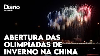 China realiza abertura das Olimpíadas de Inverno 2022 [upl. by Aremat]