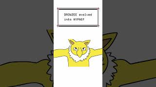 Drowzee Evolves into Hypno  Pokemon Evolution Animation shorts [upl. by Arlette]