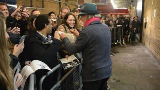 Ian McKellen signs autographs for fans at Wyndhams Theatre stage door London [upl. by Breed]