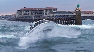 📛 ATTENTION POUR LES BATEAUX FORT COURANT GROS COEFFICIENT À CAPBRETON bigwaves 🌊😨Alexrolland [upl. by Llerehs759]