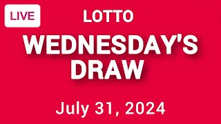 The National Lottery Lotto draw results from Wednesday 31 July 2024  Live [upl. by Simone]