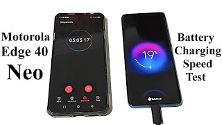 Moto Edge 40 Neo Charging Test  Motorola edge 40 neo battery charging test 0 to 100 time  review [upl. by Epner938]