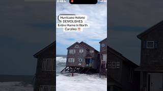 Hurricane Helene DEMOLISHED Beach House In North Carolina hurricane ricane [upl. by Ramah]