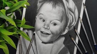 Easy Realistic pencil drawing  Timelapse video [upl. by Nahtad488]