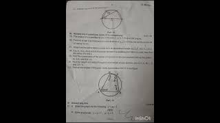 9th maths 2024 2nd midterm test question paper exammaths [upl. by Opportuna]