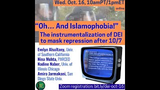 quotOh And Islamophobiaquot The instrumentalization of DEI to mask repression after 107 [upl. by Esinwahs]