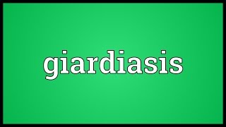 Giardiasis Meaning [upl. by Aisayt365]