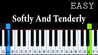 Softly And Tenderly Jesus Is Calling  Easy Piano Tutorial [upl. by Eeleak216]