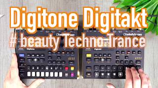 ELEKTRON DIGITONE  beauty Trance Techno DIGITAKT Session  Tutorial FMSynthesizer [upl. by Penelope375]