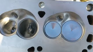 Porting How to  Polishing cylinder head combustion chambers [upl. by Olympie976]