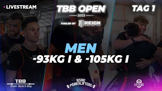 TBB OPEN 2023  Men 93kg I amp 105kg I [upl. by Tonl]