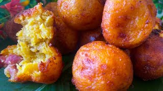 Beignets de banane plantain aux lardons [upl. by Animsaj]