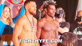 LOMACHENKO VS RICHARD COMMEY WEIGHIN amp FINAL FACE OFF [upl. by Comethuauc777]