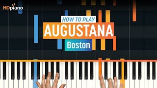 Piano Tutorial for quotBostonquot by Augustana  HDpiano Part 1 [upl. by Bello538]