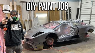 Doing a DIY Paint Job On My Lamborghini Murcielago Just Days Before SEMA [upl. by Strephon]