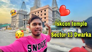 Iskcon Temple vlog  iskcon temple dwarka  isckon temple  Abhishek Maurya vlogs  delhi iskcon [upl. by Introk]