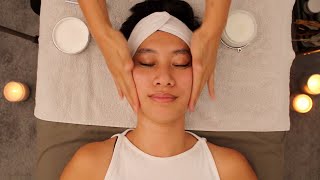 3 Hours of Calming Deep Sleep and Relaxation ASMR Whisper Facials [upl. by Gladwin]