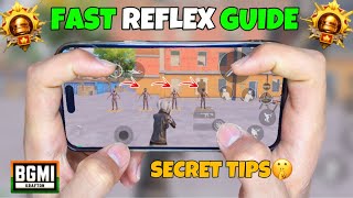 BEST TIPS for BETTER REFLEXES😱 4 Finger Gyroscope Secret Reflex Guide🔥  BGMI PUBG [upl. by Aicenert293]