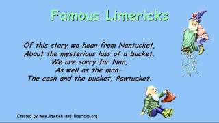 ♣♣♣ Famous Limericks  Example Limerick Poems ♣♣♣ [upl. by Namdor]